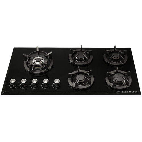 Cooktop a gás com tampo de vidro 5