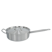 Household stainless steel pan with handle