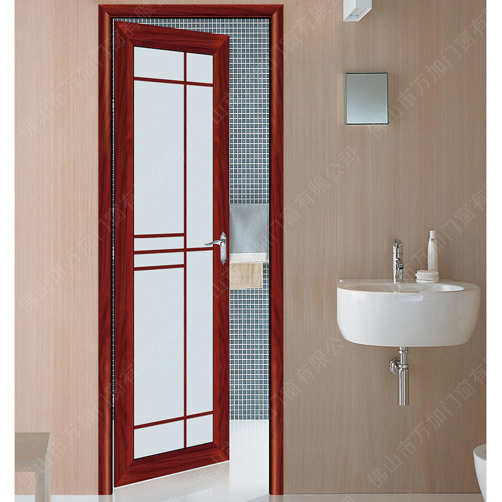 Modern aluminum double glass double bedroom doors design