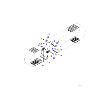 14x-32-02800 Trackschoen Assemblage Geschikt voor Dozer D65EX-16