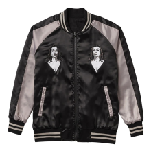 2024 New Hot Sale Custom Logo Men's Satin Bomber Reversible Jackets
