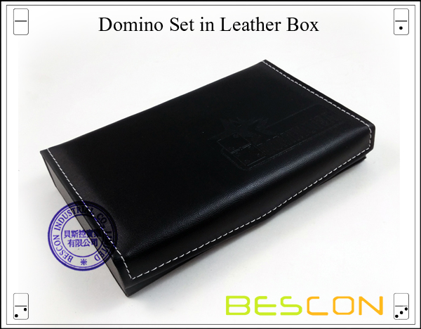 Domino Set in Leather Box-3