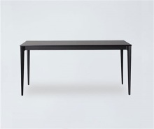 DT5 Black Rectangle Wooden Table Rubberwood