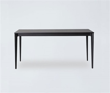 DT5 Black Rectangle Wooden Table Rubberwood
