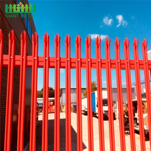 Garden Galvanized and Powder coated steel Palisade Fencing