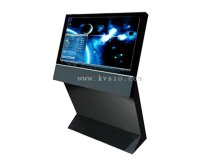 Client Logo Printed Multi - Media Speakers Touch Screen Thin Multifunction Kiosk
