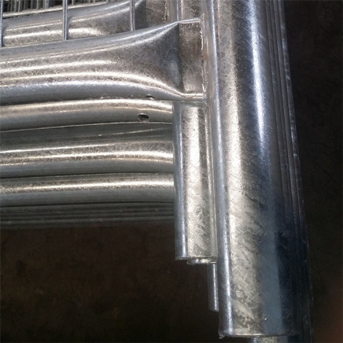 panel pagar logam sementara dengan galvanis yang dicelup panas