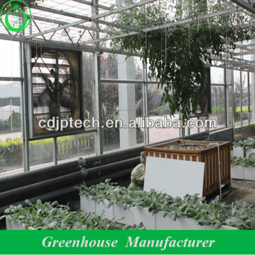 glass greenhouse cooling pad system