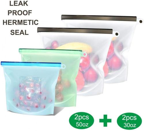 Återanvändbara silikonmatbehållare för mat