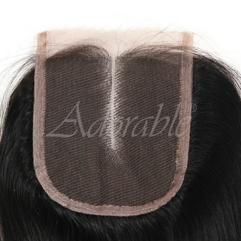 Factory Price Hot Sale brazilian silk straight hair virgin human hair weaving with lace closure STW 4*4