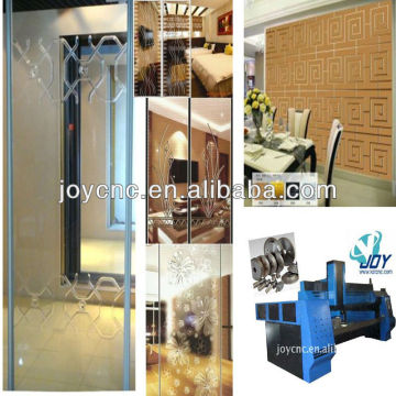 Auto engraving and polishing cnc machine for glass furniture