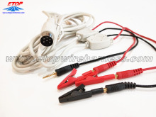 medical alligator clip to male banana plug