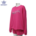 Custom dance team warm ups fashion oversize sweatshirt