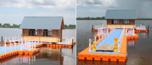 Floating platform Part floating easy dock