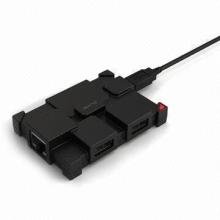 USB Hub and Card Reader/Network Card Combo, Supports 10M/100M Network Connection