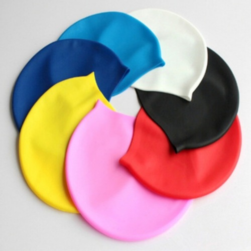 Gorra de natación de silicona cómoda para adultos