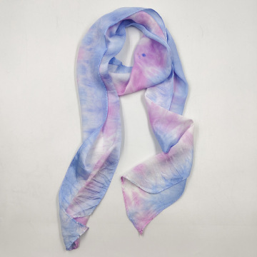printed silk satin scarf