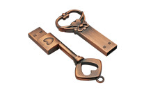 Key Copper Love USB Flash Drive