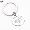 Metal Craft Personnaliser Mots Keychain