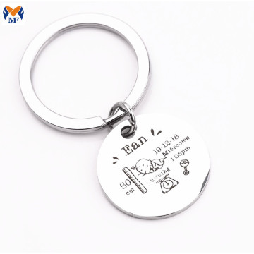 Keychain Metal Craft Customize Words