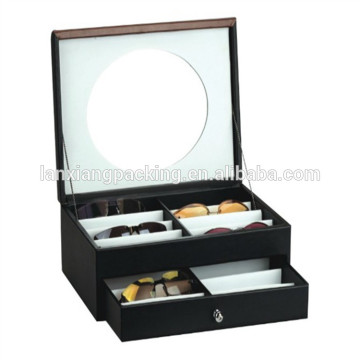 Fashion Glass Display Case Locks,Round Glass Custom Acrylic Display Case For Glasses