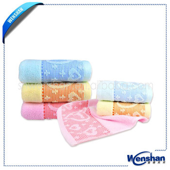 Both sides plain terry cloth Custom printed cotton towel