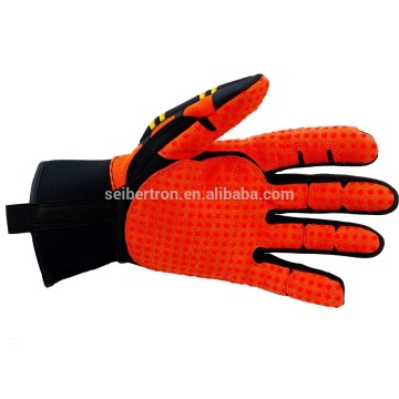 Seibertron TPR knuckle protection safety gloves Orange Hi Vis Palm working gloves Oilfield industry gloves