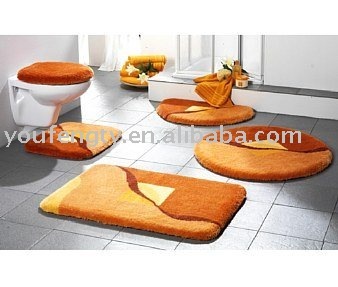 5 pieces bath rug set