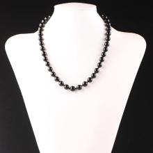 Popular Black Agate Beaded Chain Necklace Wholesale