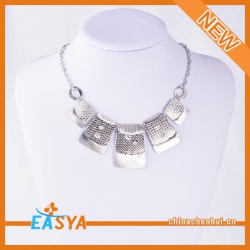 Long Chain Silver Plated Necklace