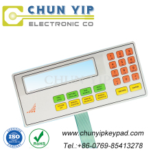 Clear LCD window touch membrane switch keypad