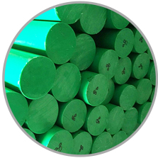 Green HDPE Rod