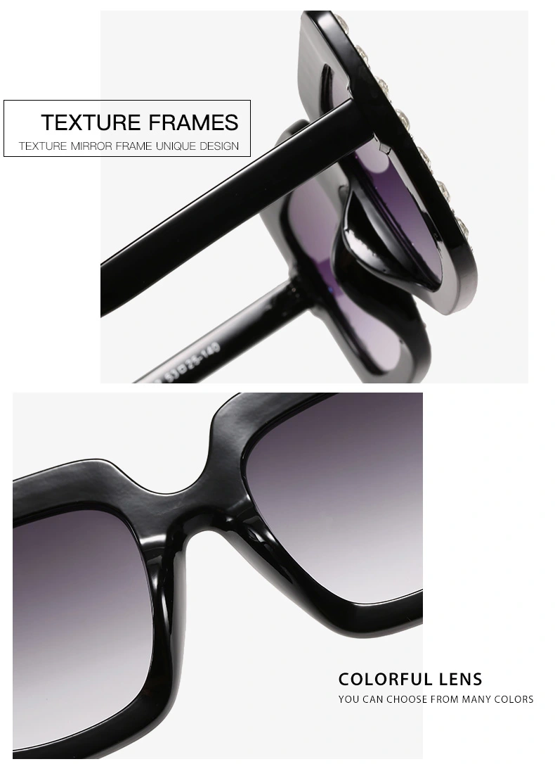 2021 Women Oversize Sunglasses Thin Temple Fashion Sunglasses