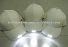 Wholesale 3d embroidery custom LED Lights Baseball Caps hats with Built-in LED Lights