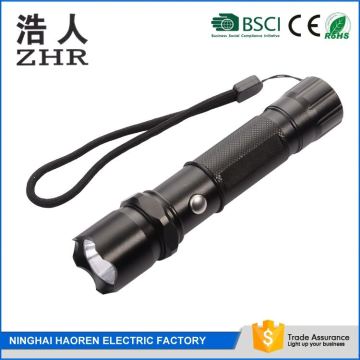 powerful flashlight Led Tactical Flashlight , 3.7v rechargeable led flashlight,