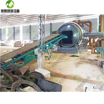 Working of Portable Pyrolysis Plant China