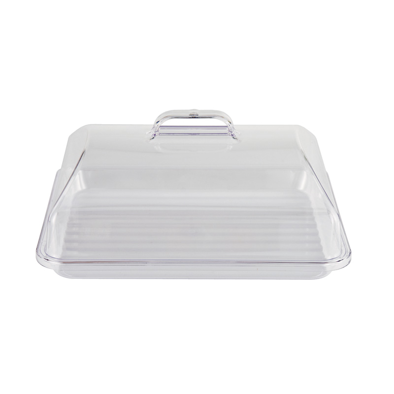 Deep Black Tray 45x35cm Polycarbonate Clear Tray 14x18 Inch Plastic Rectangular White Tray
