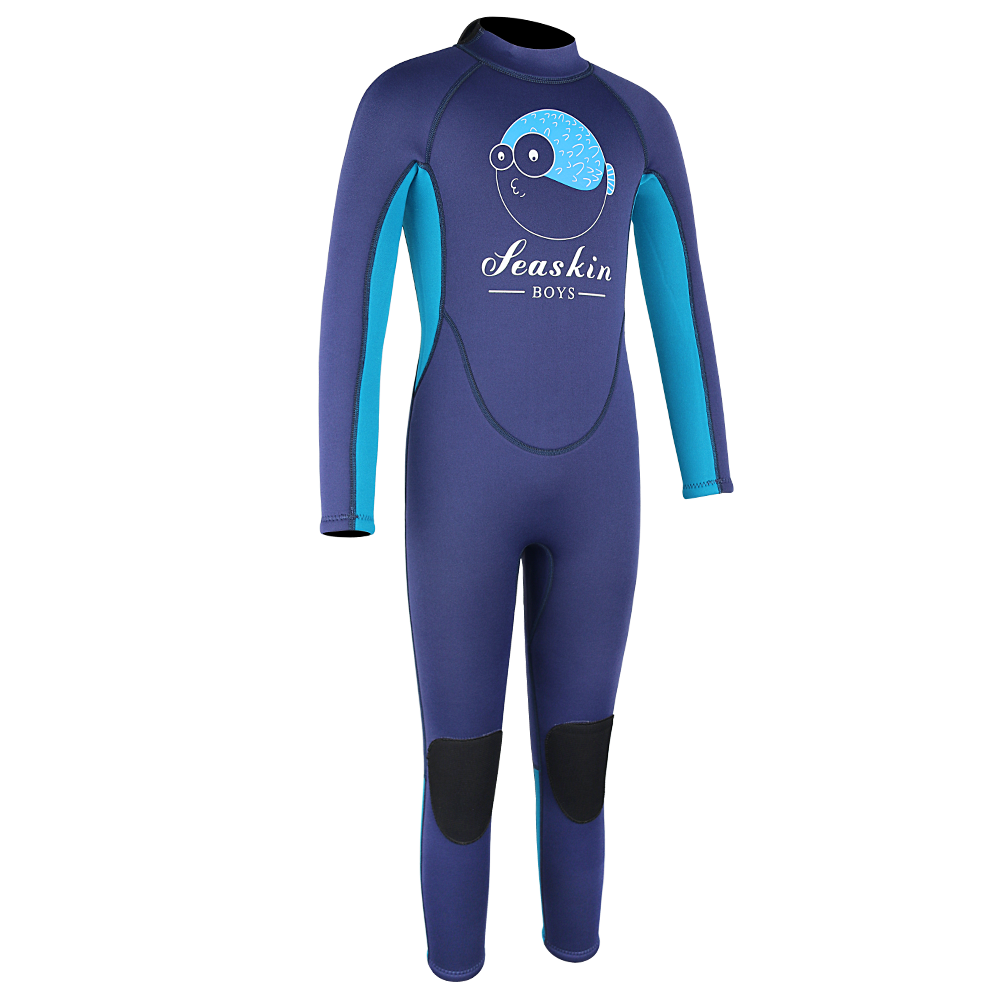 Seaskin Kids Dalış için Uzun Wetsuits