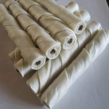 Bleached Rawhide Twist with Hollow