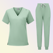 2025 Popular Anti-Wrinkle Nurse Scrub Jogger Sets with Custom Logo