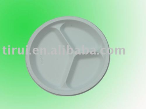 10'' corn based biodegradable eco-friendly round plate