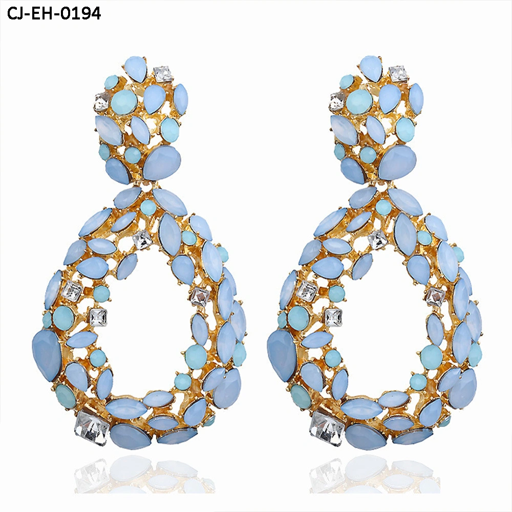 Cheapest Product Diamond - Encrusted Alloy Drop Earrings