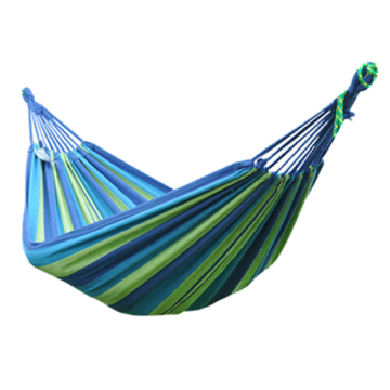 Portable Folding Outdoor Cotton Canvas Hammock for Single Person