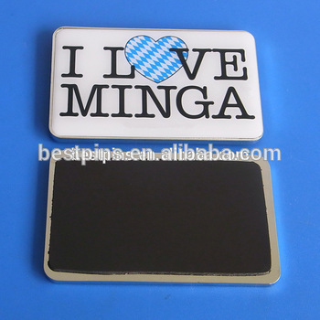 printing logo aluminum fridge magnet sticker