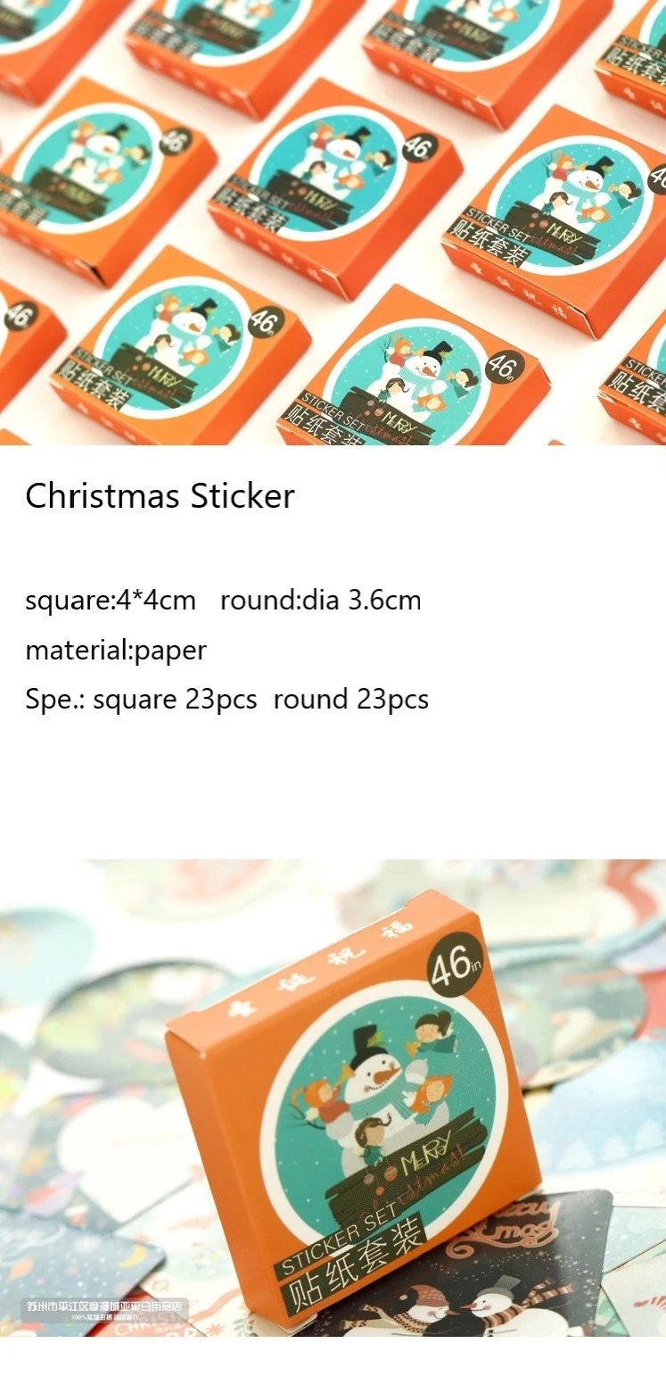 Christmas Greeting Sealing Sticker Decorating Books