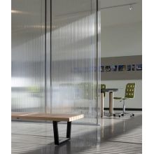 Striped acrylic sheet for space partition