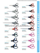 5"soft grip rubber handle stainless scissors