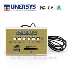 Tunersys Customized TM1993RL Bottom price FM car radio mp3 board with plastic panel