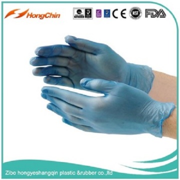 9 inch white color vinyl hand disposable gloves