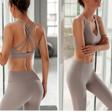 Women leggings and bra workout set